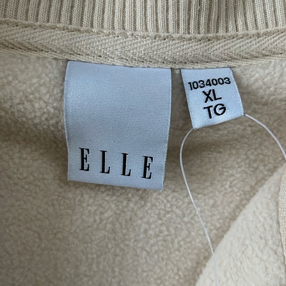 XL ELLE 1/4 Zip Women’s Cream Fleece Pullover - Picture 5 of 11